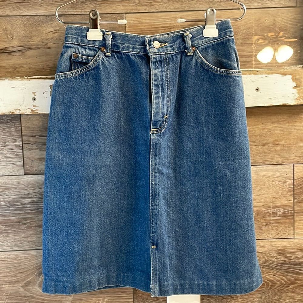 Vintage Lee Jean Skirt , Size 11R, Blue